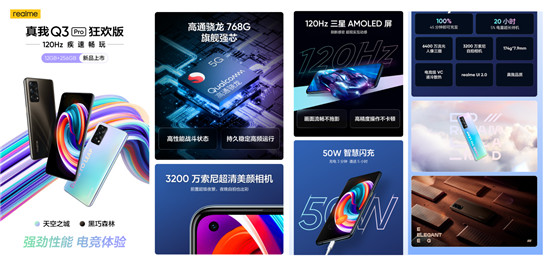 realme 真我Q3 Pro 狂歡版煥新升級，12GB+256GB大內存版本今日開售