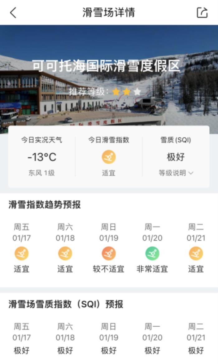 春節(jié)長假去哪滑雪？這份墨跡天氣滑雪場清單請收好！